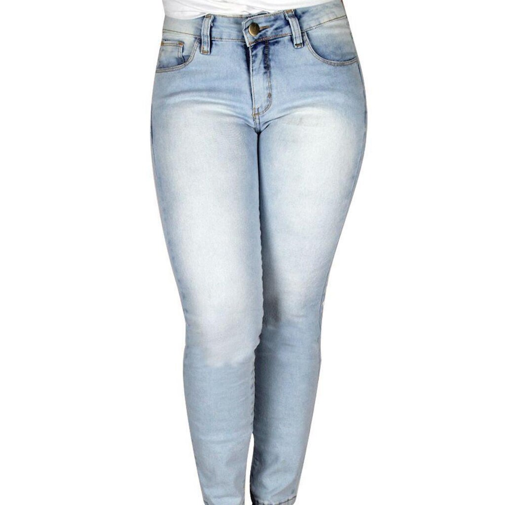 Calça Jeans R7jeans Mulher Tradicional Sky Claro