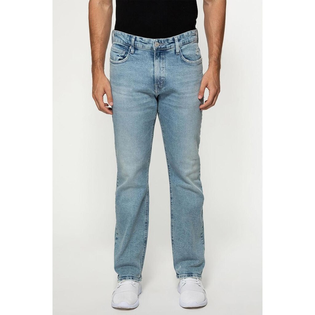 Calça Jeans Regular Straight Azul Claro