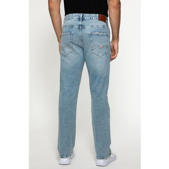 Calça Jeans Regular Straight Azul Claro