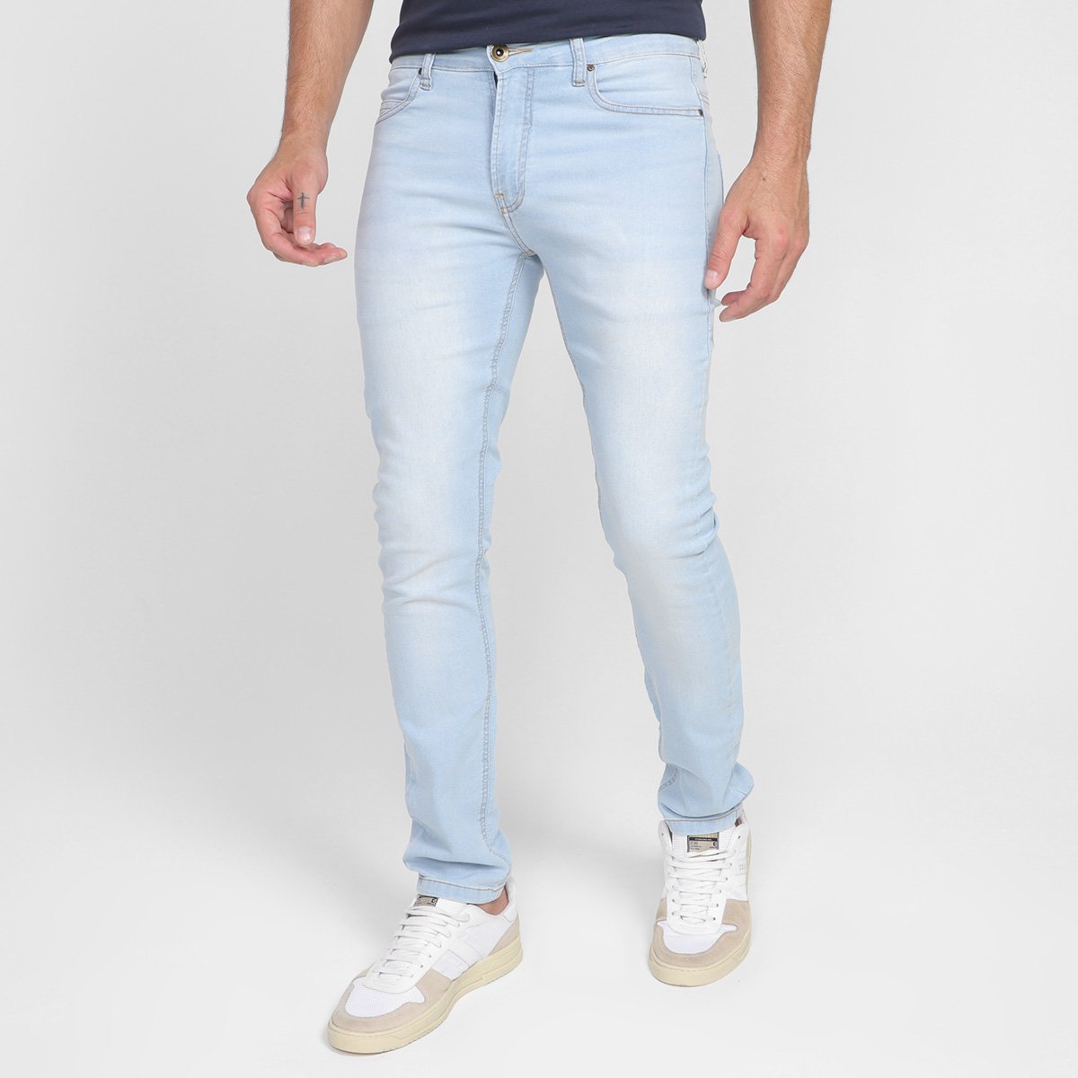 Calça Jeans Reserva Skinny Mineiro Masculina Azul Claro Netshoes