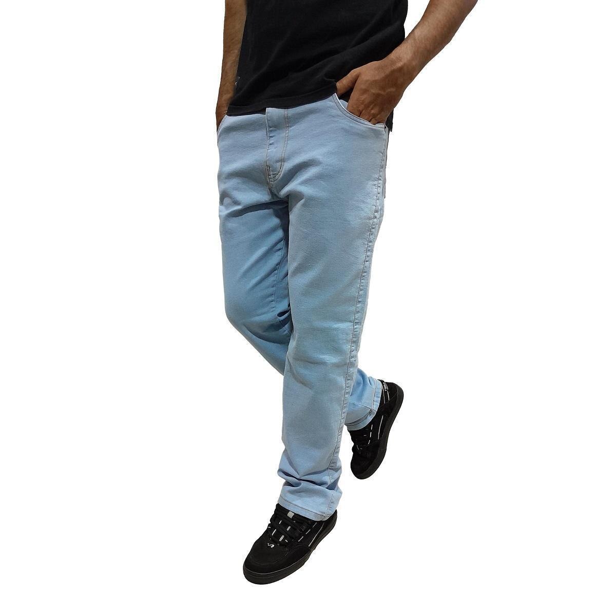 Menor preço em Calça Jeans Reta Masculina Straight Tradicional On Cross