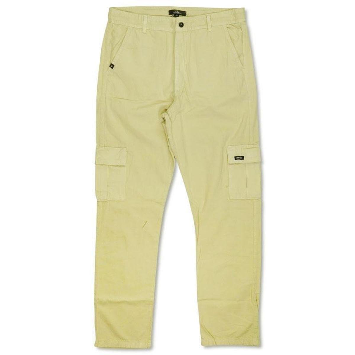 Calça Jeans Rip Curl Archive Cargo Track Marrom Masculina Bege