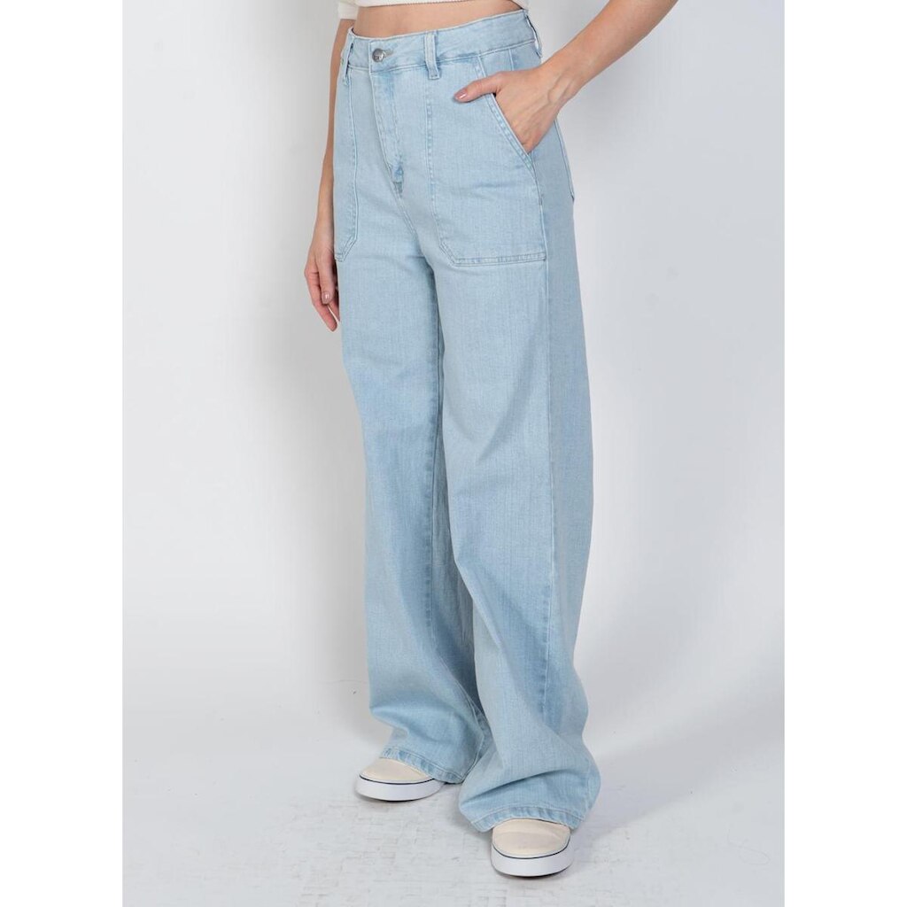 Calça Jeans Roxy Seaside View Azul-Azul-36