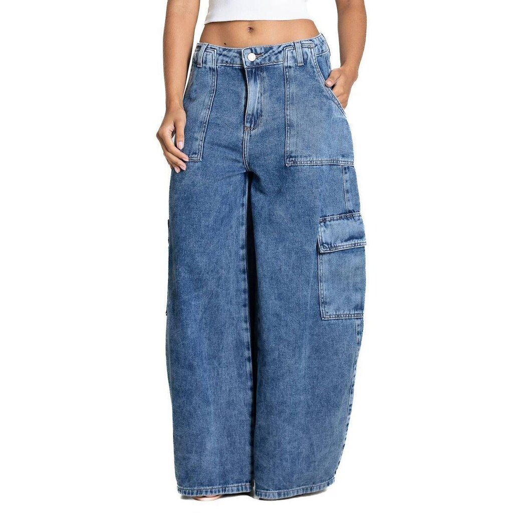 Calça Jeans Sawary Balloon - 283299 - Azul claro 40