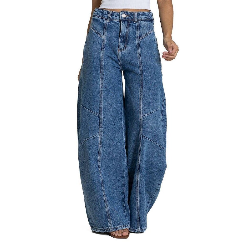 Calça Jeans Sawary Balloon - 283570 - Azul 44