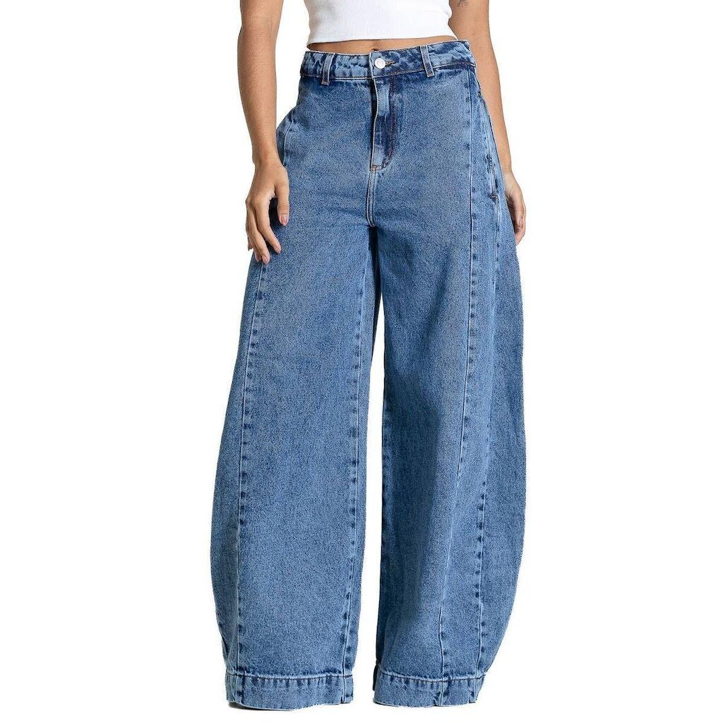 Calça Jeans Sawary Balloon - 283923 - Azul claro 46