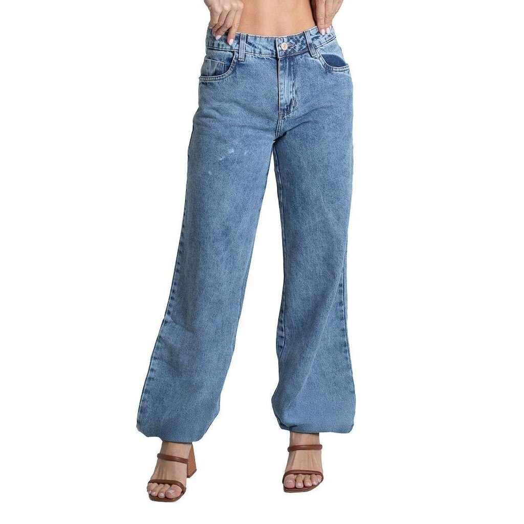 Calça Jeans Sawary Balonê - 281755 - INDIGO 36