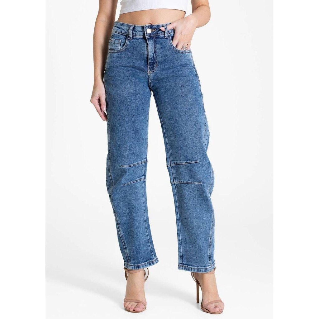 Calça Jeans Sawary Barrel - 282704 - Azul 46