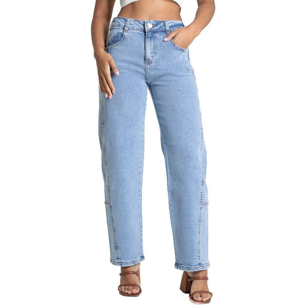 Calça Jeans Sawary Barrel - 282886 - Azul 46