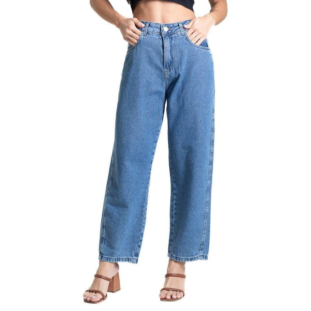 Calça Jeans Sawary Barrel - 282908 - Azul 38