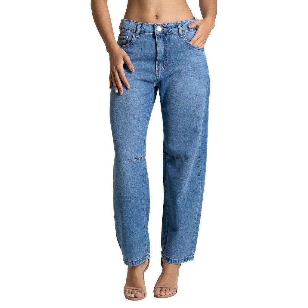 Calça Jeans Sawary Barrel - 283967 - Azul médio 44