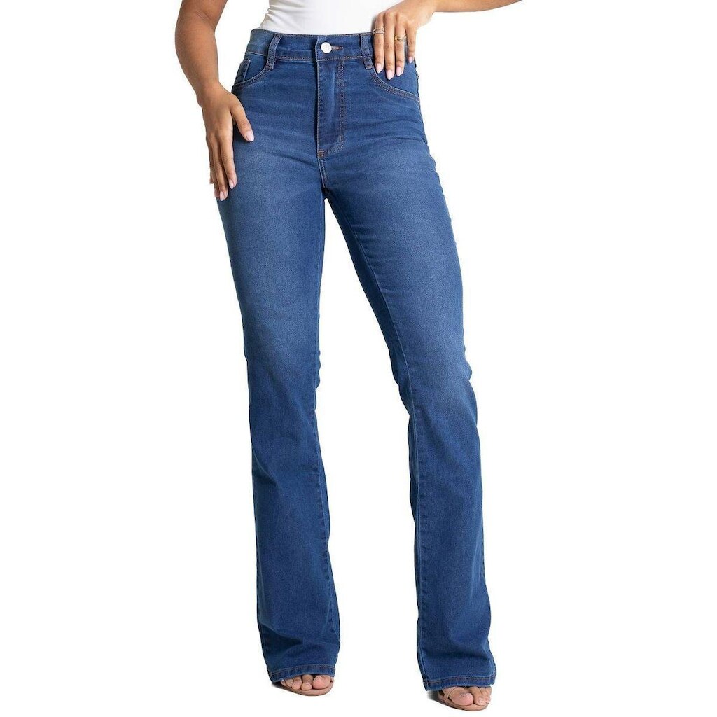 Calça Jeans Sawary Boot Cut - 283354 - Azul médio 44