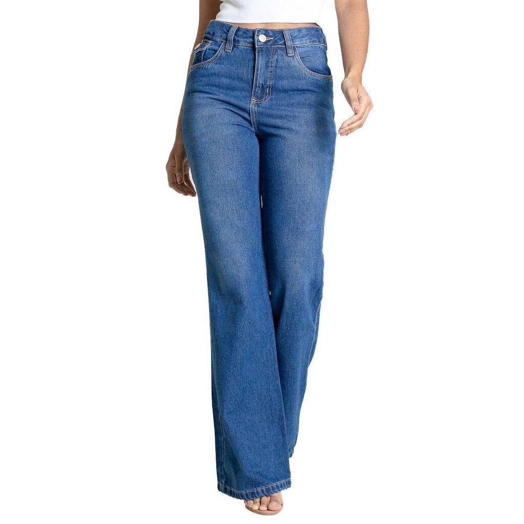 Calça Jeans Sawary Boot Cut -283410 - Azul médio escuro 42