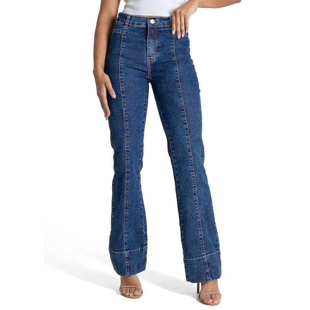Calça Jeans Sawary Boot Cut - 283672 - Azul médio 38