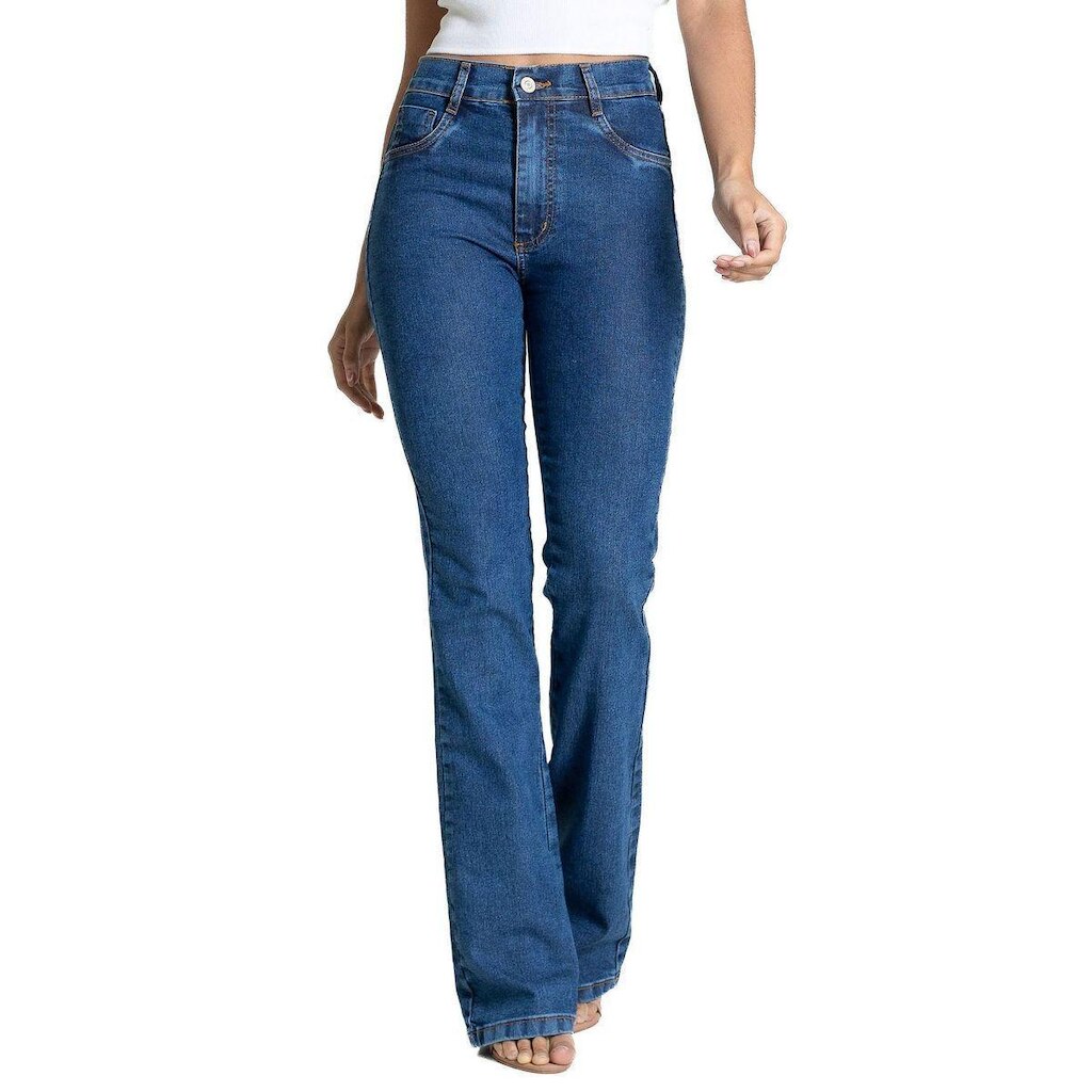 Calça Jeans Sawary Boot Cut - 283922 - Azul médio 48