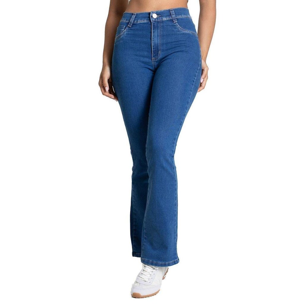 Calça Jeans Sawary Boot Cut Petit - 283332 - Azul médio 42