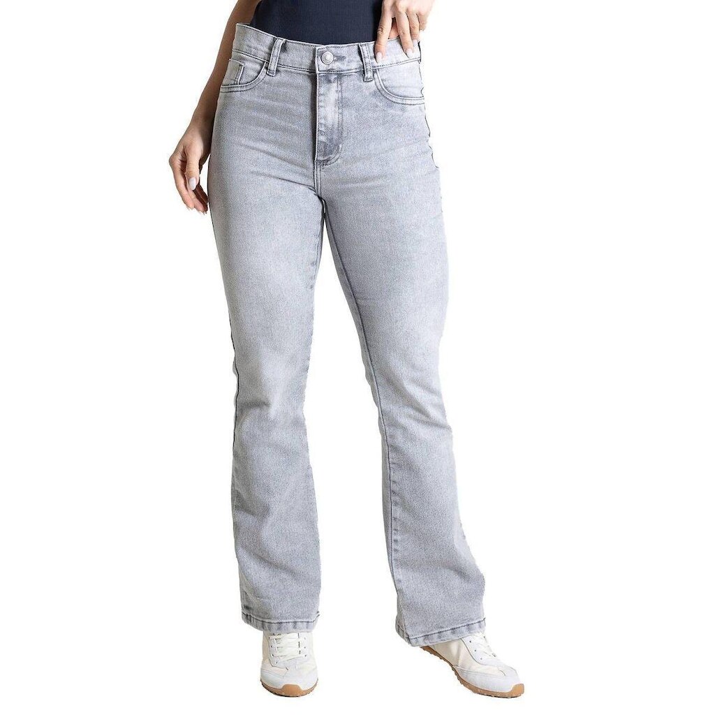 Calça Jeans Sawary Boot Cut Petit - 283477 - Cinza claro 40
