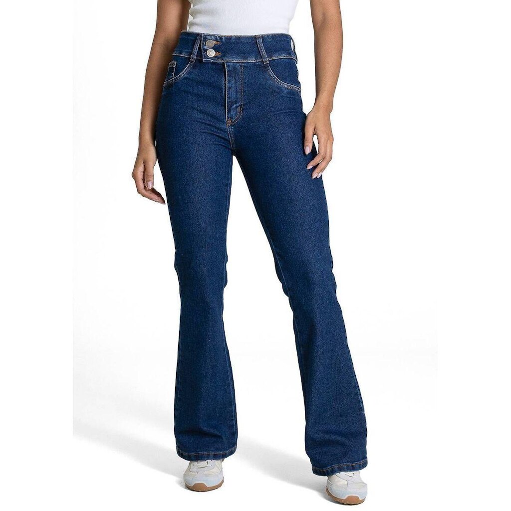 Calça Jeans Sawary Boot Cut Petit - 283777 - Azul 40