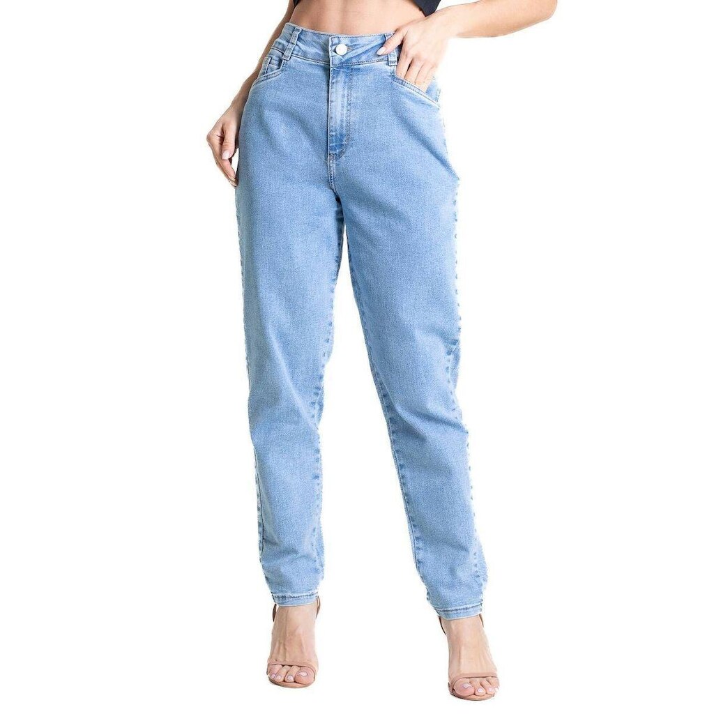 Calça Jeans Sawary Mom - 283392 - Azul claro 46