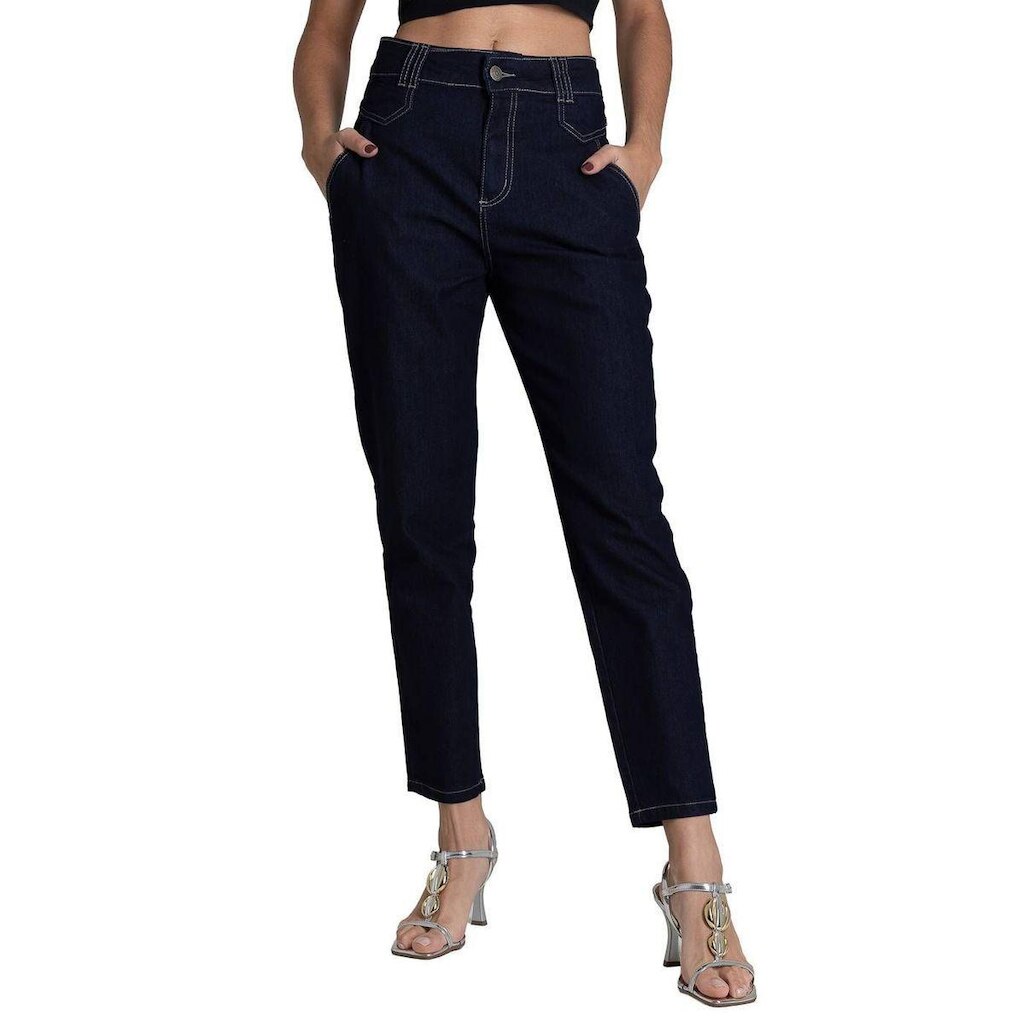 Calça Jeans Sawary Mom - 283403 - Azul 40