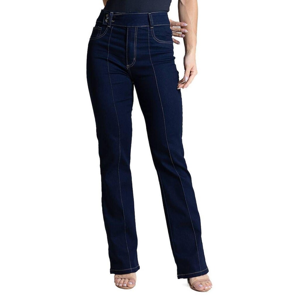 Calça Jeans Sawary Reta - 284074 - Azul escuro 44