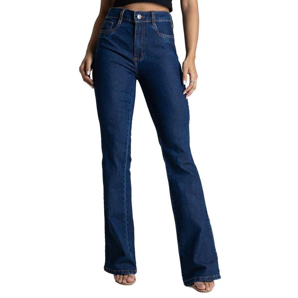 Calça Jeans Sawary Super Lipo Boot Cut - 283756- Azul- 48