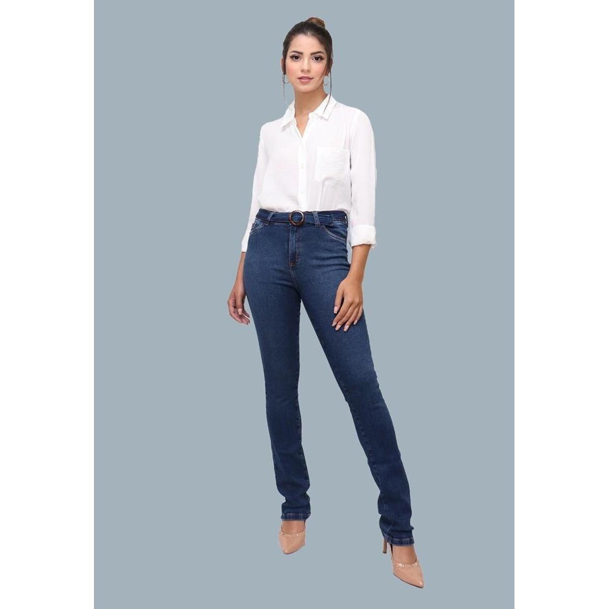 jeans resinado feminino