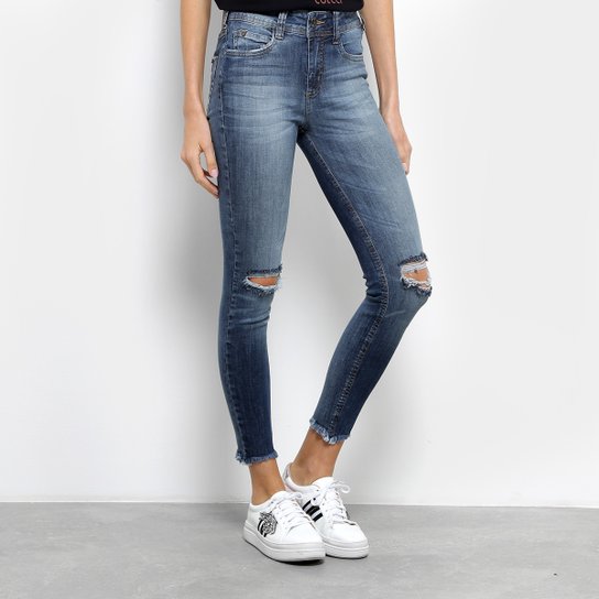 Calça Jeans Skinny Colcci Cory Feminina - Azul