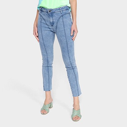 Calça Jeans Skinny Lança Perfume Easy Ankle High Cintura Média Feminina - Feminino