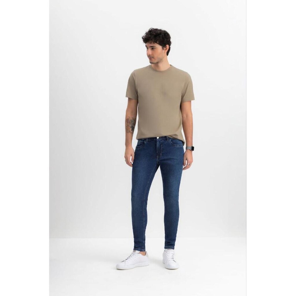 Calça Jeans Skinny Masculina Essendi Jeans Escuro