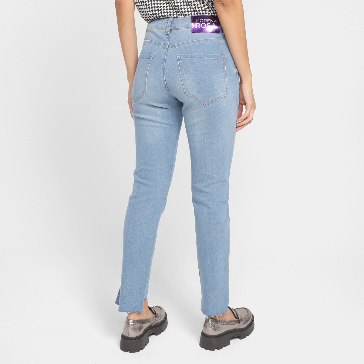 Calça Jeans Skinny Morena Rosa Cintura Alta Feminina - 2
