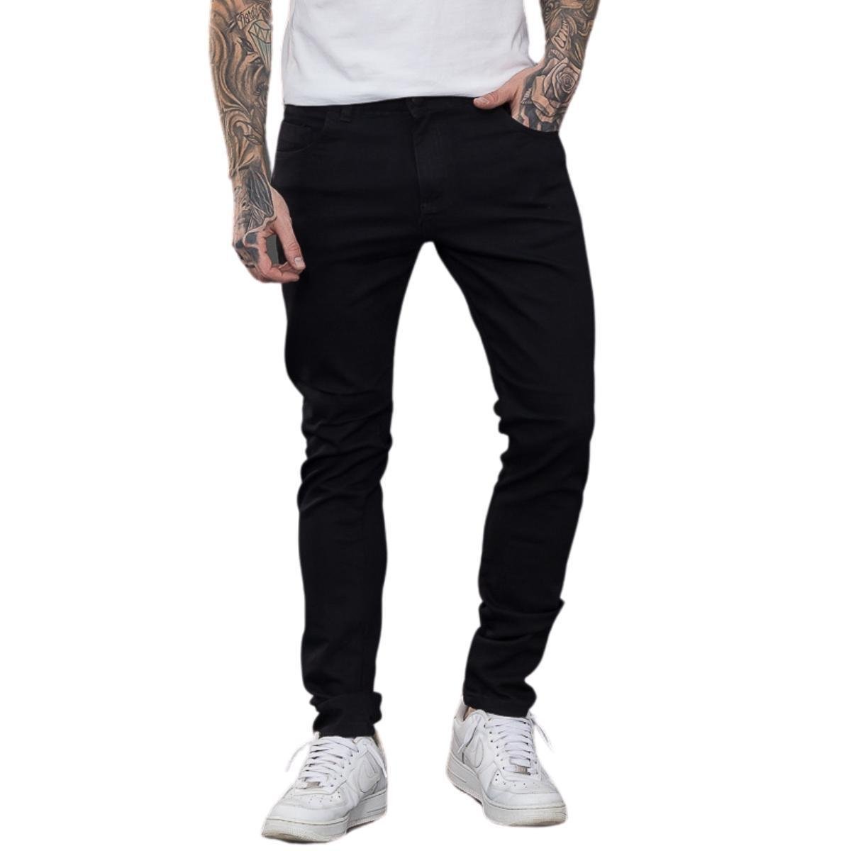 Calça Jeans Skinny Onix Masculina Preta Menor preço em Calça Jeans Skinny Onix Masculina Preta