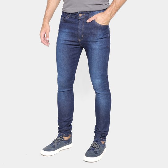 Calça Jeans Skinny Terminal Masculina - Azul Escuro Menor preço em Calça Jeans Skinny Terminal Masculina - Azul Escuro