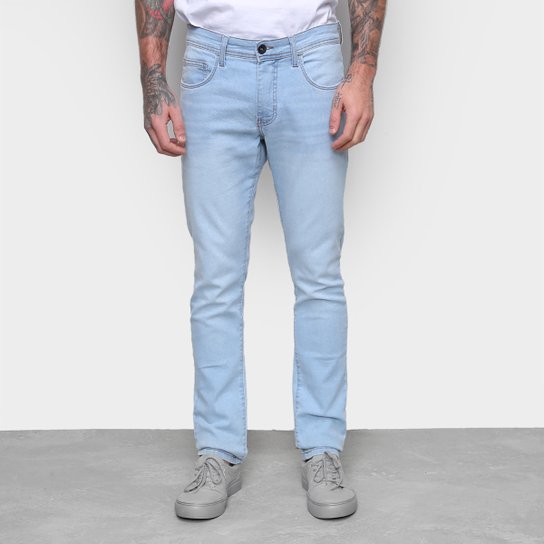 Calça Jeans Slim Quiksilver Every Denim Masculina - Azul Claro Menor preço em Calça Jeans Slim Quiksilver Every Denim Masculina - Azul Claro