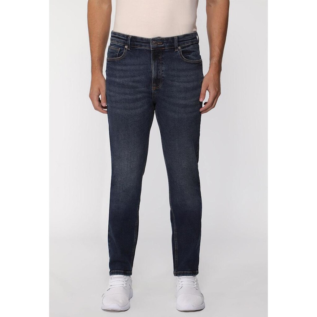 Calça Jeans Slim Straight Azul Escuro