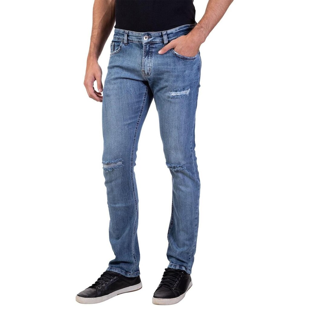 Calça Jeans Slim Straight Guess Azul