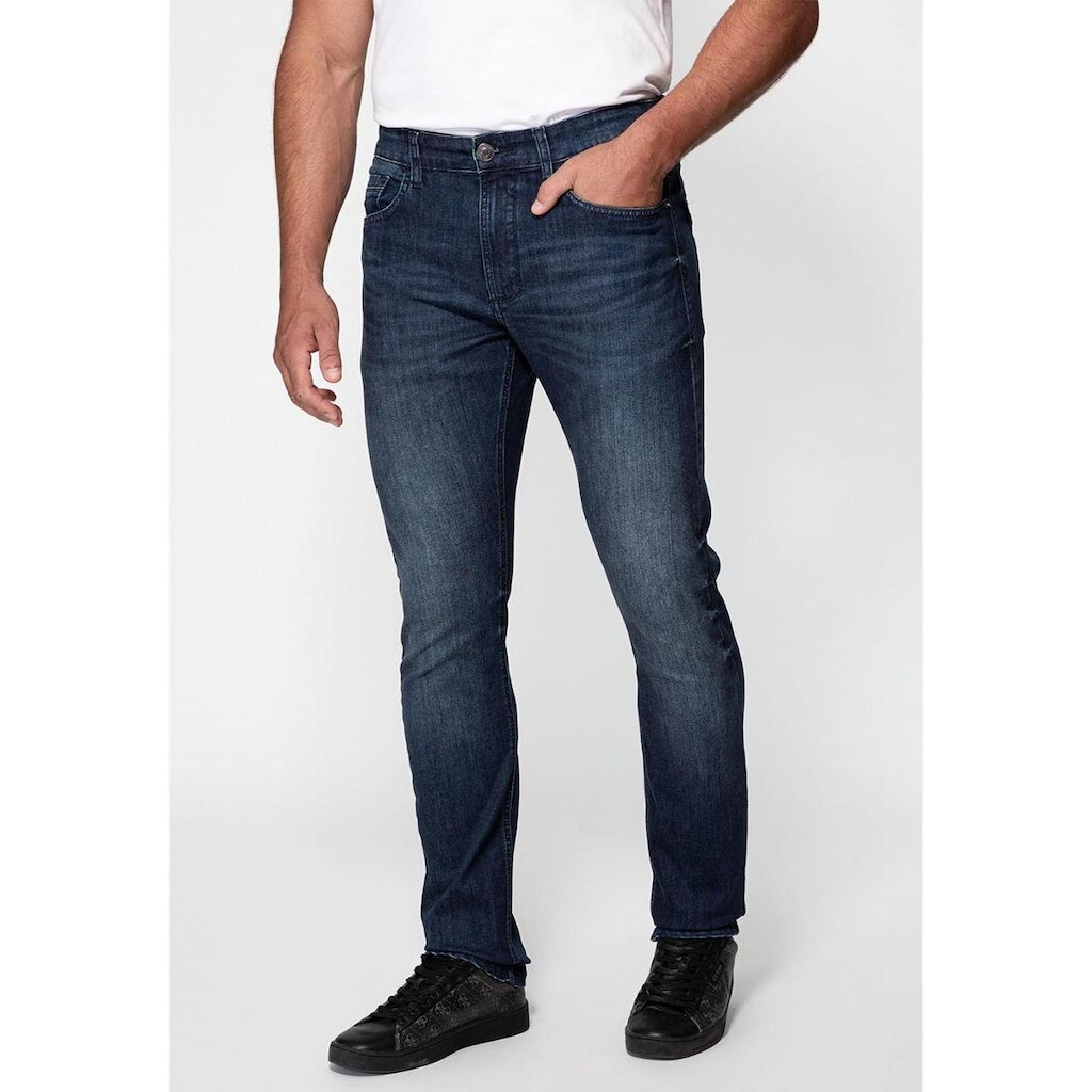 Calça Jeans Slim Tapered Guess Azul Escuro