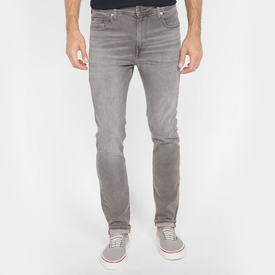 Calça Jeans Slim Tommy Hilfiger Masculina - Azul Menor preço em Calça Jeans Slim Tommy Hilfiger Masculina - Azul
