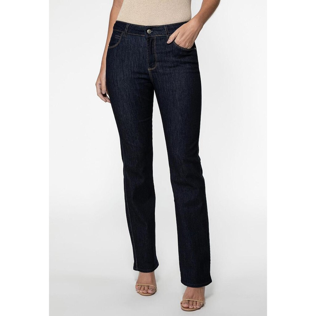 Calça Jeans Straight Leg Azul Escuro