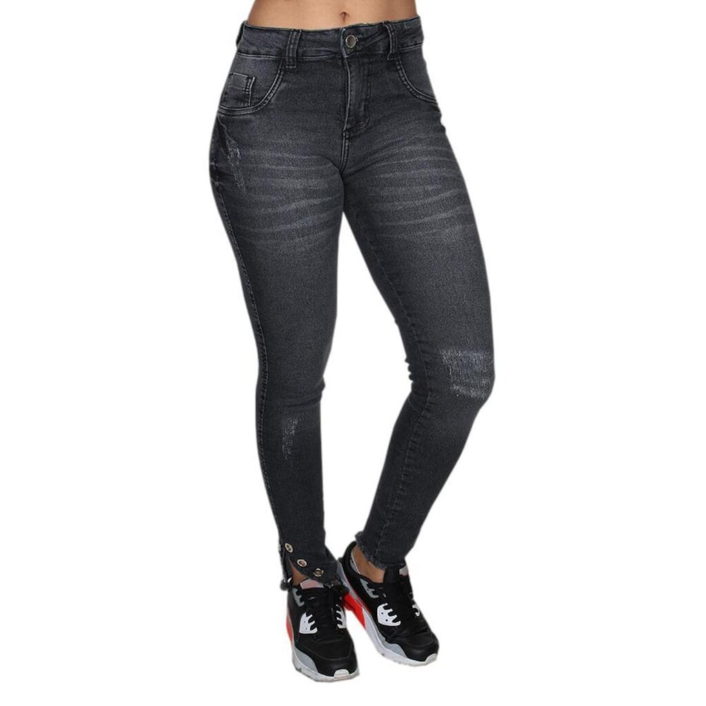Calça Jeans Tricats Ilhós Soho - Preta Tricats
