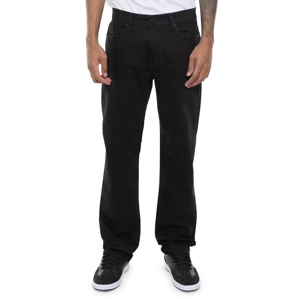 CALCA JEANS WORKER RELAXED - PRETO - 46