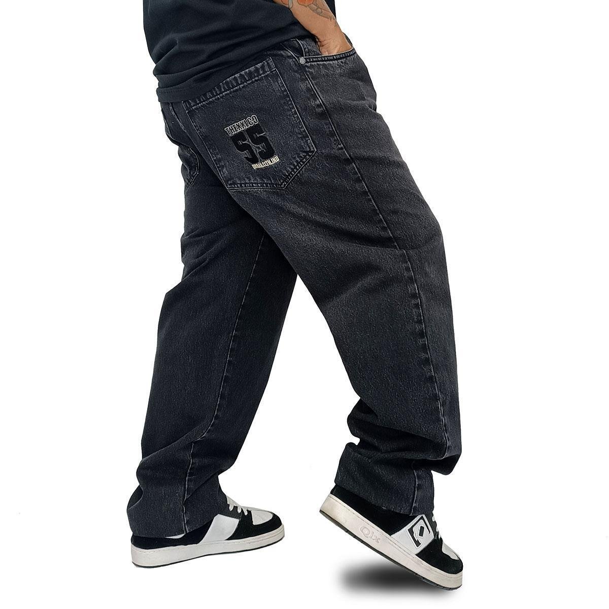 Calça Jeans XXL Plus Size Co Hip Hop Preta XXL-043 - Preto | Netshoes