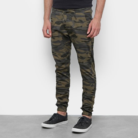 Calça Camuflada Calça Jogger Verde Militar Masculina Calça Jogger