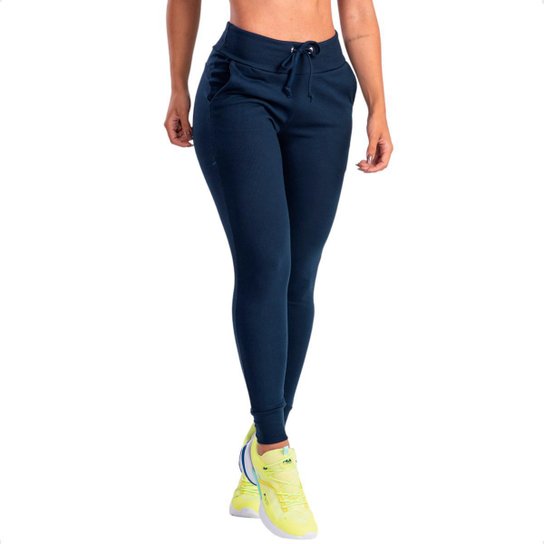 Calça Jogger Feminina Calça Malha Canelada Calça Jogger Feminina