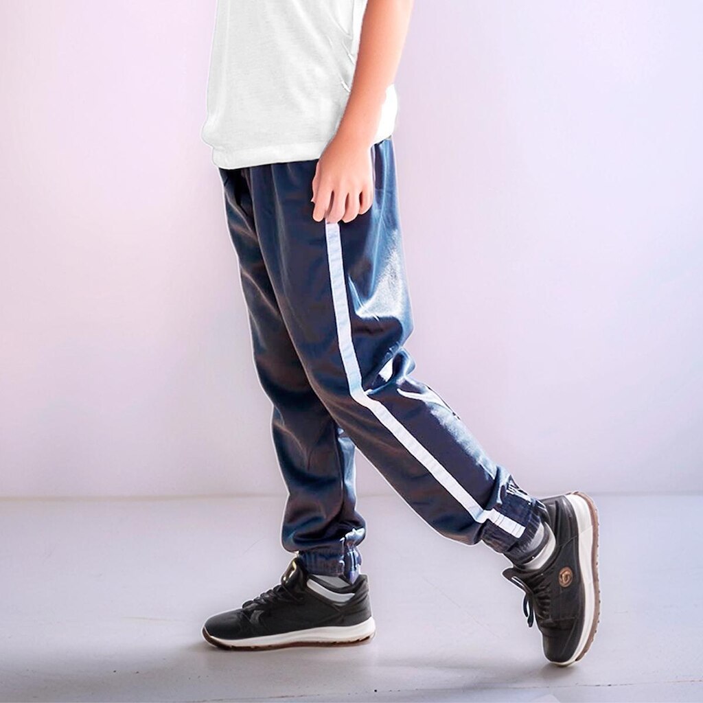 Calça Jogger Infantil Helanca Flanelada com Elástico na barra
