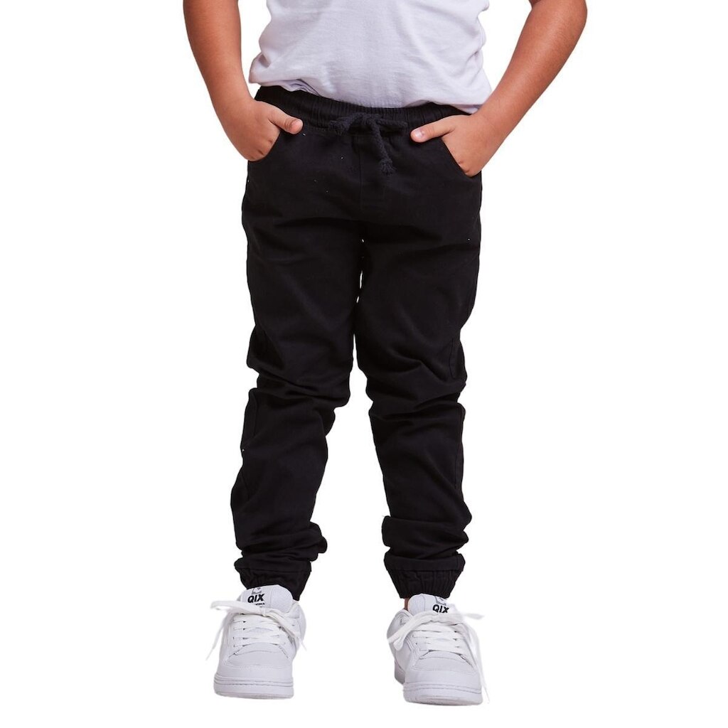 Calça Jogger Infantil Jeans/Sarja Menino