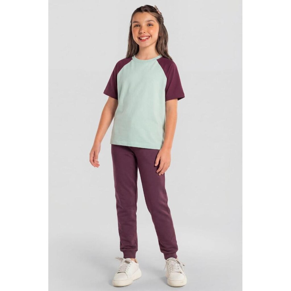 Calça jogger infantil unissex em moletom brandili
