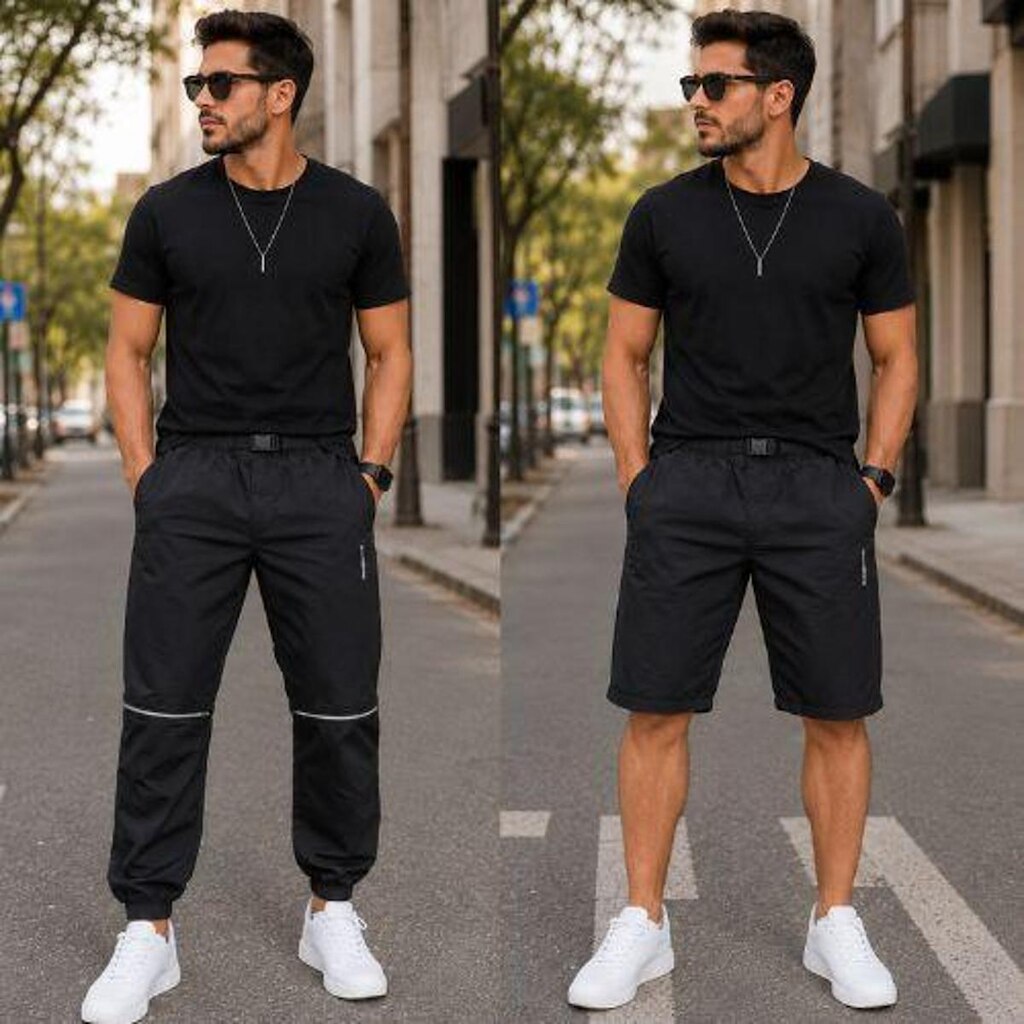 Calça Jogger Masculina 2 em 1 -Enfim Active