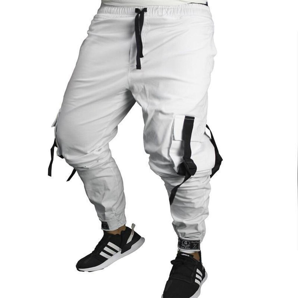 Calça Jogger Masculina BRANCA Cargo Track Short