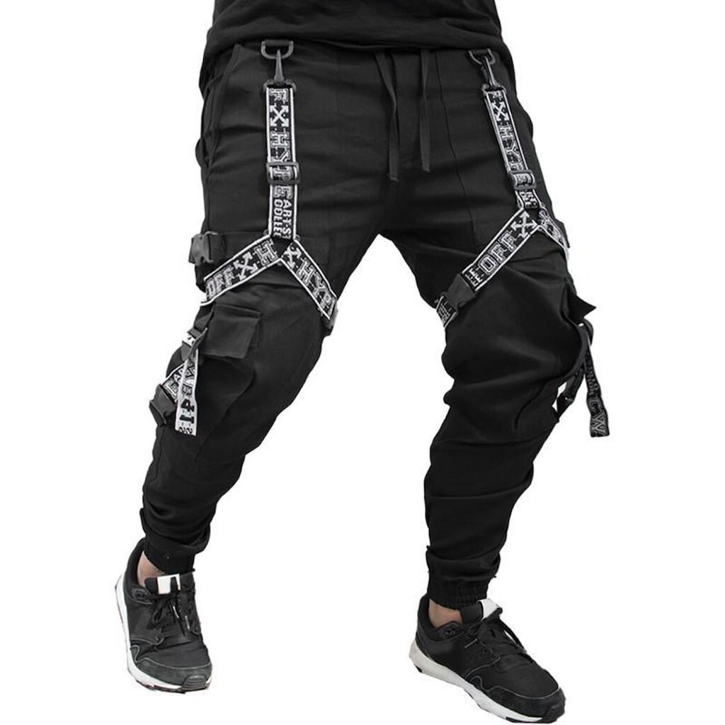 Calça Jogger Masculina PRETA New Combat Tracks CINZA